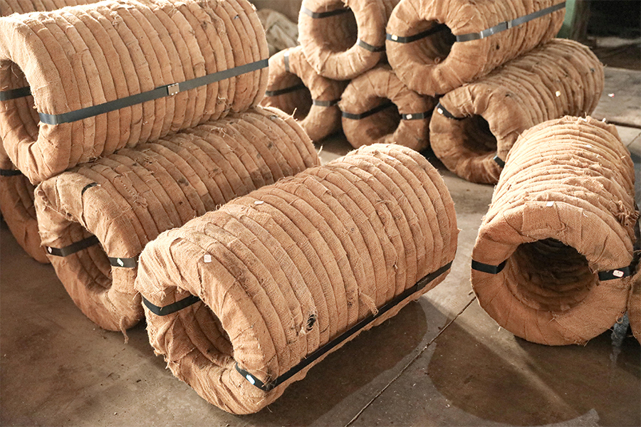 Emballage individuel avec jute